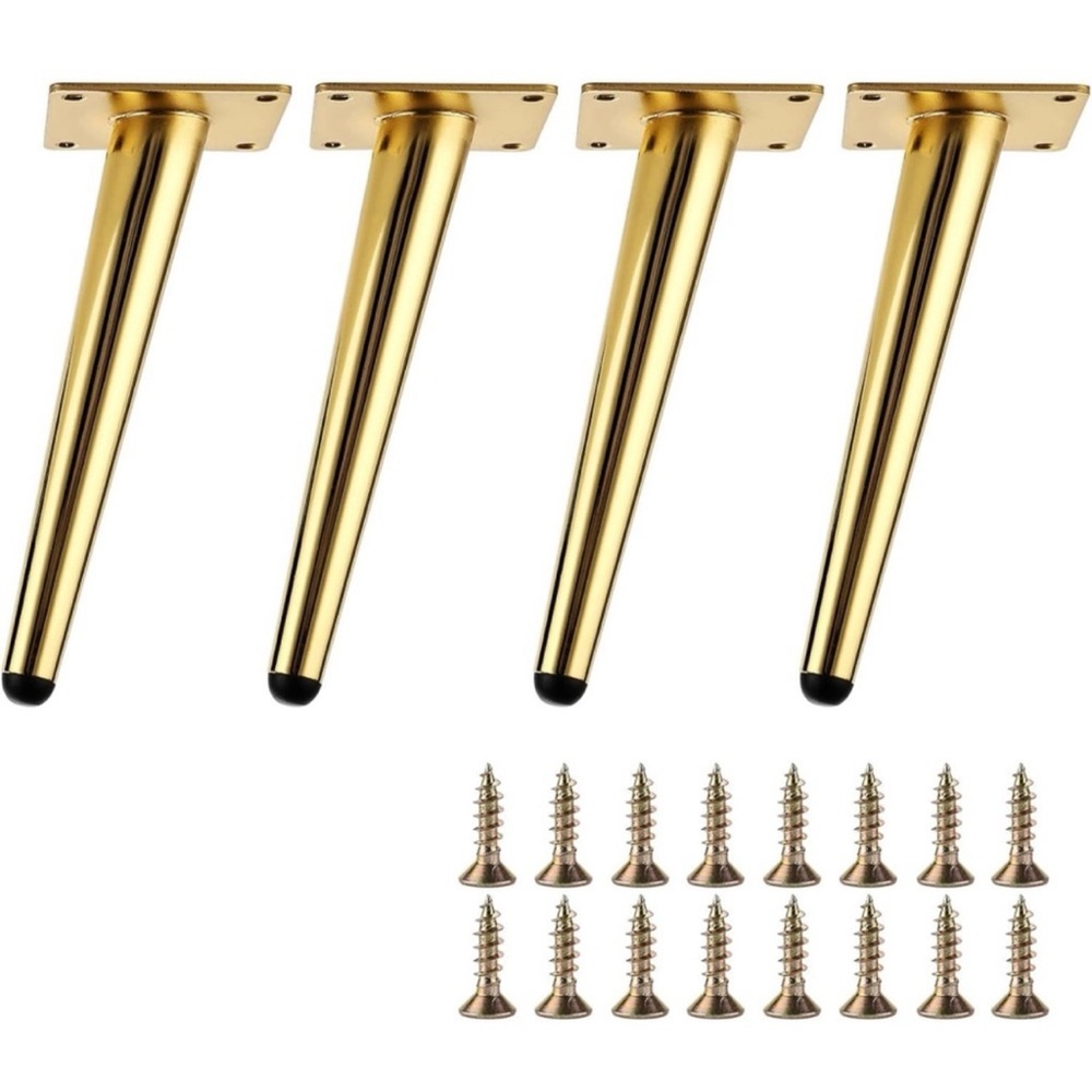 Set of 4 - 8 inch Furniture Legs, Gold